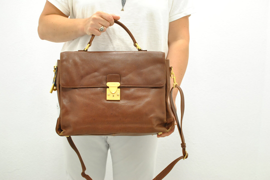 Vintage Picard Leather Bag, Document Briefcase Women's Bag(297