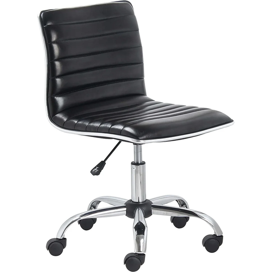 Leathersoft Upholstery Office Chair, Black