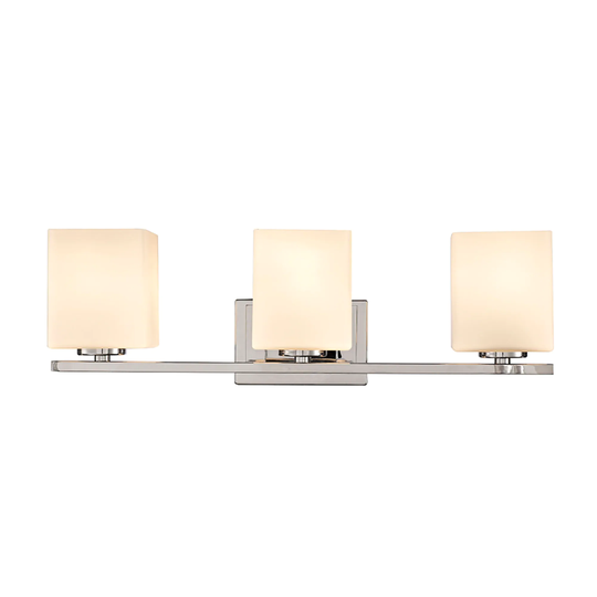 Design House Karsen Traditional Indoor Dimmable Frosted Glass Light - Polished Chrome