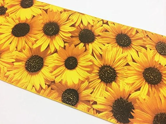 Sunflowers Cotton Table Runner Home Décor/Wedding Party Birthday Display Dresser Coffee & Side