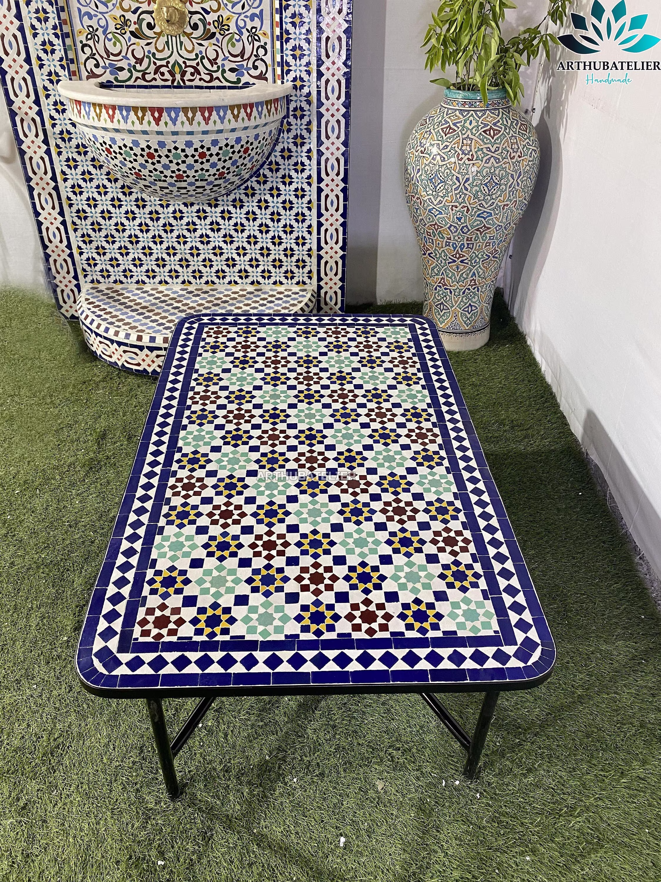 Mosaic Table 100% Handmade For Outdoor/Indoor