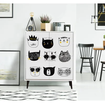 Yerang 4 - Shelf Storage Cabinet