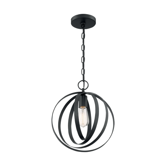 Pendleton 1-Light Pendant Fixture - Matte Black Finish - Matte Black - Matte Black