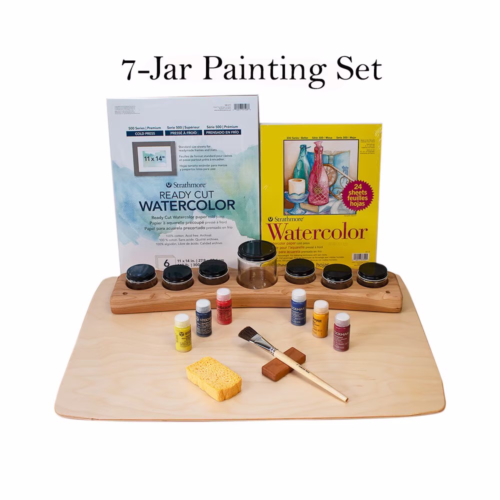 Children's Wet-On-Wet Waldorf Style Watercolor Painting Set