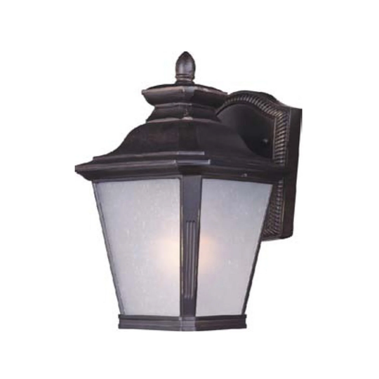 Maxim Bronze Metal Frosted Seedy Shade Knoxville 1-light Outdoor Wall Mount Light