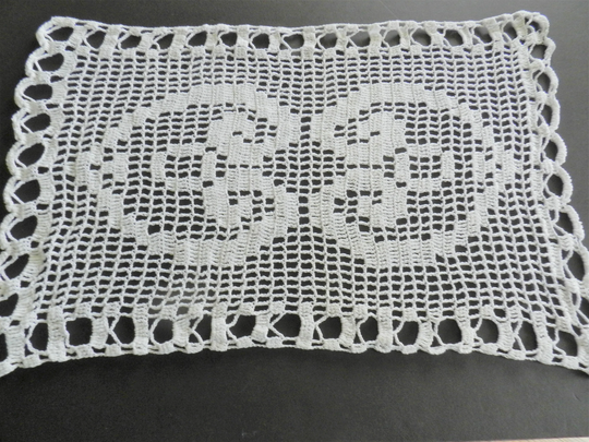 Square Crochet Doily, French Tidy, Chair Protector, Food Cover, Filet
