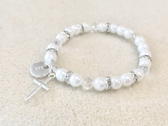 First Communion Gift For Girl First Bracelet Goddaughter Birthday Baptism