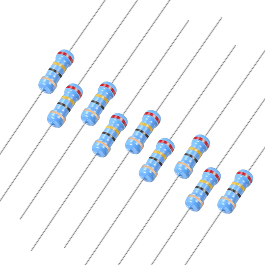 1/2 Watt 24 Ohm Carbon Film Resistors 5% Tolerances 20pcs - Muti-Color