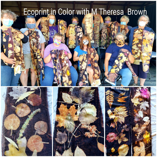Ecoprint in Color Supply Package For Diy Ecoprinters, Combo With 2 Mordants, Dowels, Pre-Dyed Blankets, Supply List, Silk, Wool