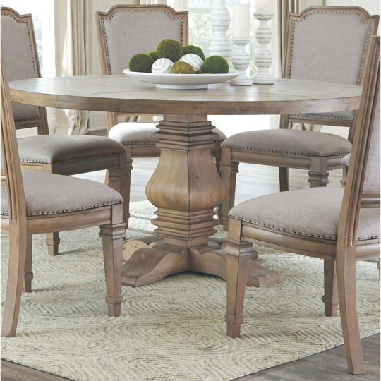 Vintage 18th Century French Neoclassic Design Round Dining Table - Table Only