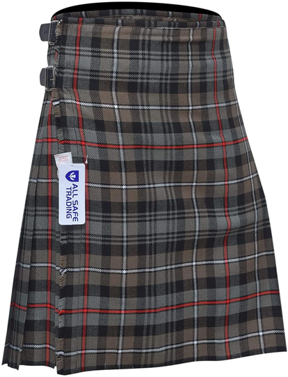 Scottish Men's 5 Yard Mackenzie Weathered Tartan Kilt, Highland Wedding Kilt, Kilt For Men, Gift, Celtic, Traditional Wear, Great