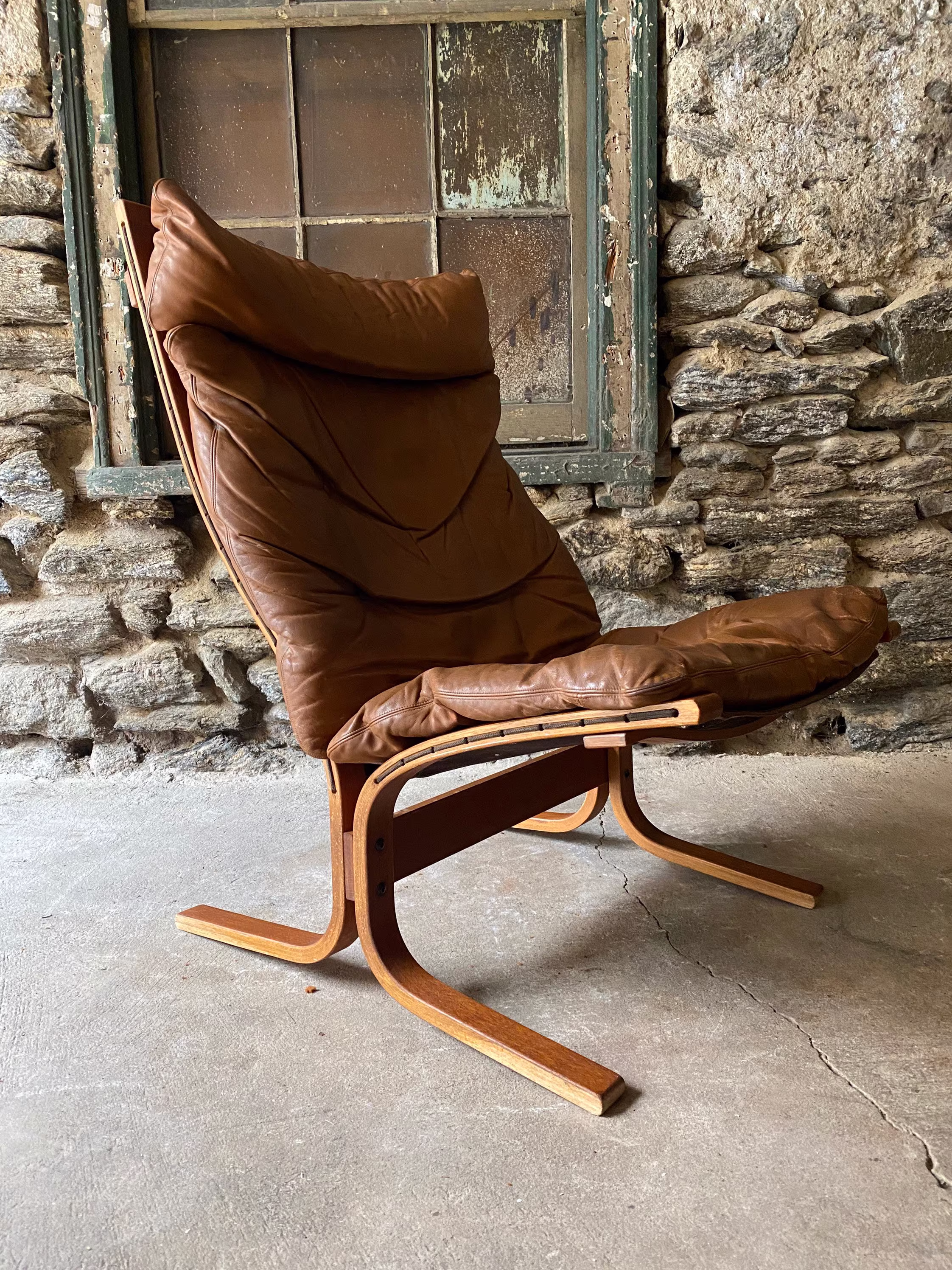 Mid Century Lounge Chair Scandinavian Modern Sling Ingmar Relling For Westnofa Siesta
