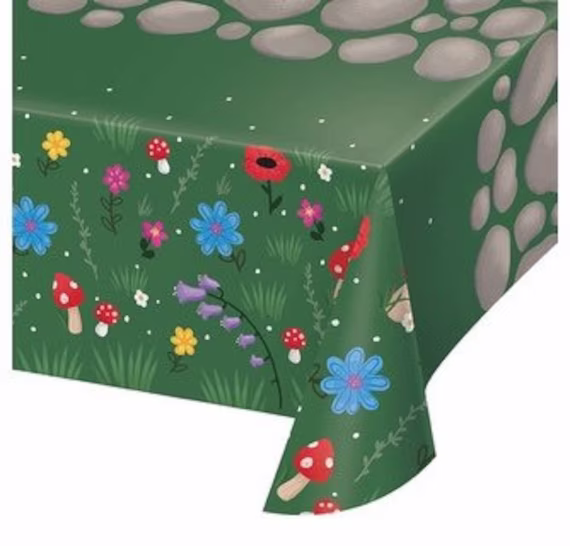 Party Gnomes Table Cover 54"x102"1 Count, Birthday