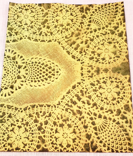 12 Lime Green Colored Sheets Detailed Lace Pattern Coffee Hand Dyed Paper 8x1/2"x11" Junk Journal Tea Eco Dye Scrapbook Stained Pack