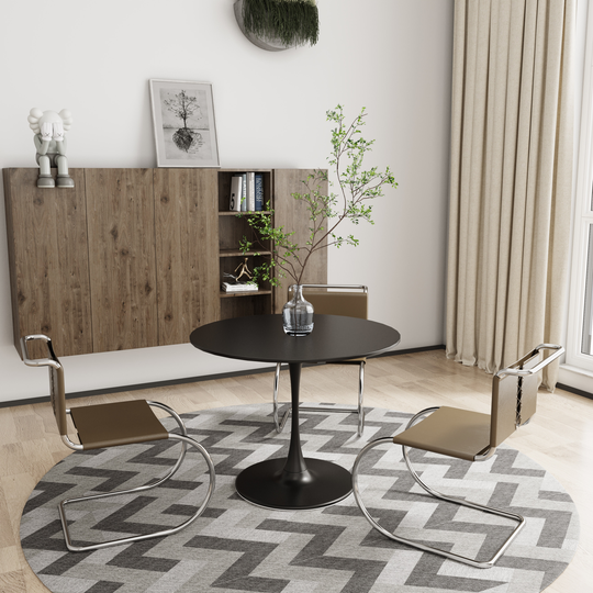 Sturdy and Durable Modern Round Dining Table