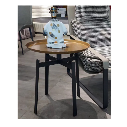 17.7"H Metal Round Side Table, Coffee Table, Small Table