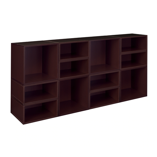 Noble Connect Storage Set- 4 Full Cubes/8 Half Cubes- Truffle
