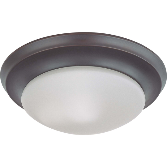Nuvo Interior Home 1-light Mahogany Bronze Flush Mount Fixture