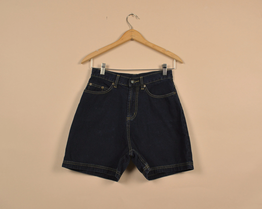 90S/Y2K Size 26 Denim Black Shorts