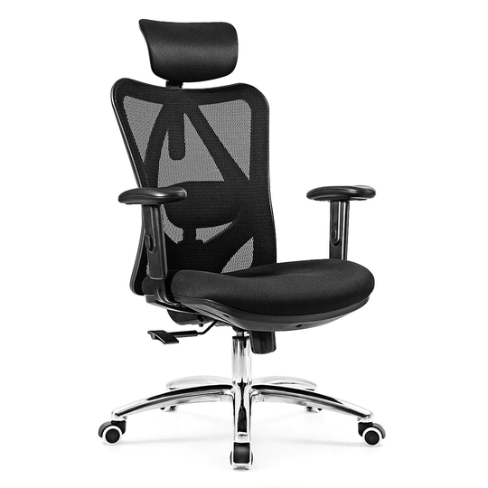 Swivel High Back Mesh Office Chair with Adjustable Height and Headrest
