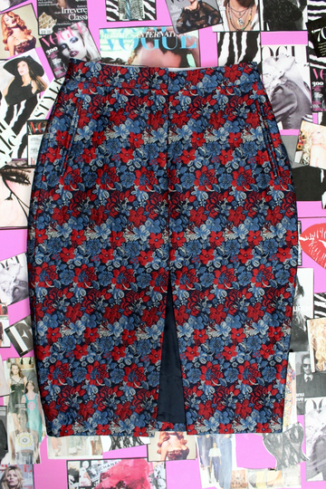 Y2Ks Floral Print Pencil Skirt, Bcbg Office Size Small