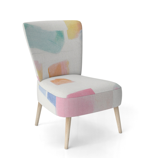Designart 'Joy Geometric Simple' Upholstered Mid-Century Accent Chair