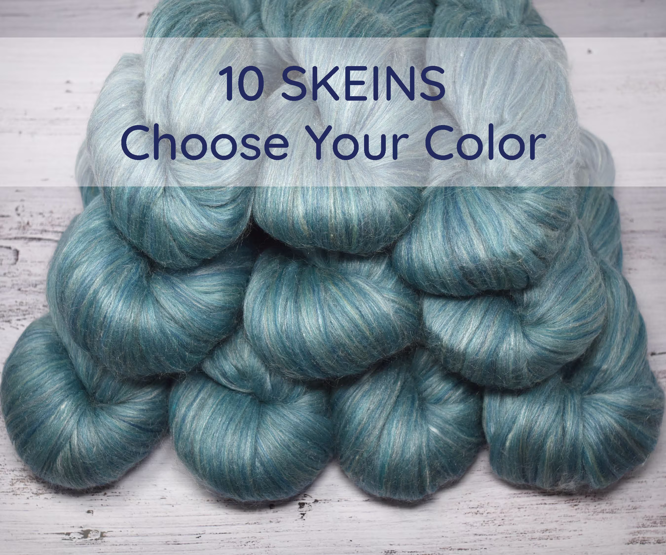 10Pack Merino Silk Pencil Roving - Pre-Drafted For Easy Spinning, Textured Weaving, Wall Hangings & Felt Painting. Choose Color