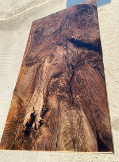 Walnut Slab, Table, Single Slab Walnut, Solid American Black Industrial Kitchen Custom Order