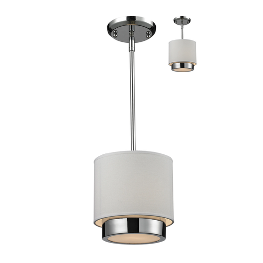 Jade 1-light Polished Chrome Pendant