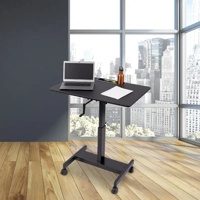 Taylour Single Column Rolling Mobile Adjustable Laptop Cart