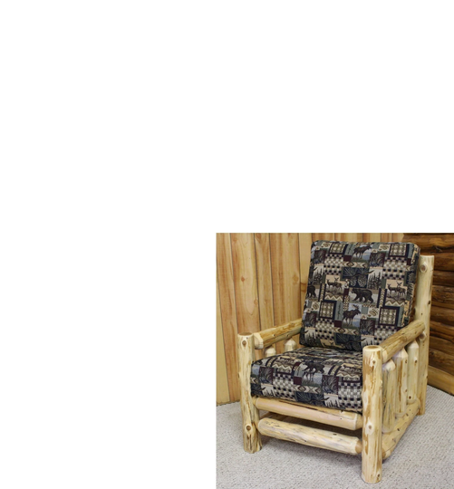 Hidden Lake Hand Peeled Cedar Log Lounge Chair - Chp5001
