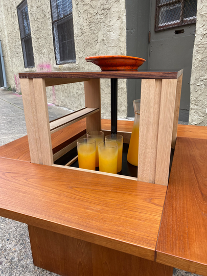 Mid Century Coffee Table Danish Modern Mid Bar