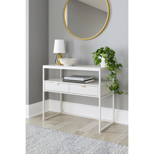 Signature Design by Ashley Deznee White Credenza - 36"W x 18"D x 31"H