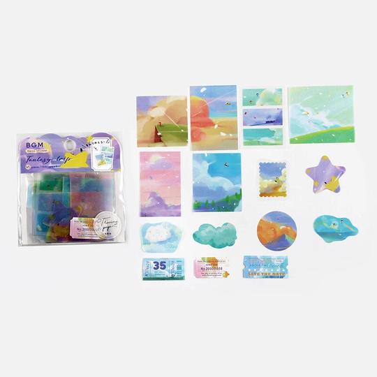 Bgm Fantasy Trip Sticker Flakes - Sky