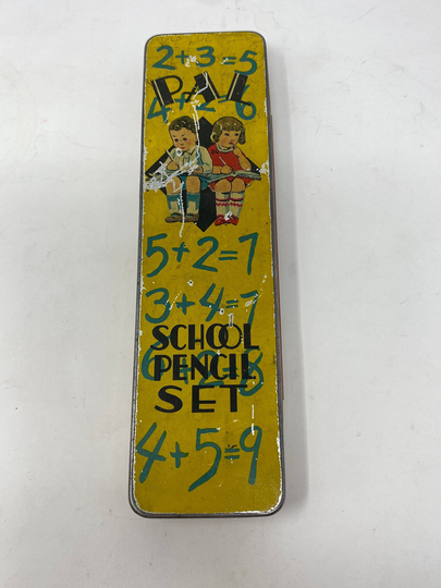 Vintage Darling Rare Pal School Pencil Set, Collectable Full Color Case With Scratches
