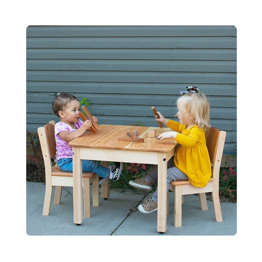 Toddler Table & 2 Chair Set, Cherry Maple
