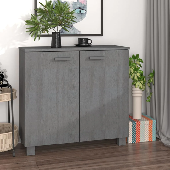 vidaXL Sideboard 33.5"x13.8"x31.5" Solid Wood Pine