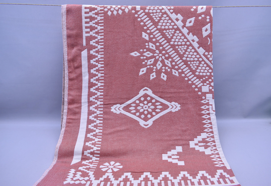 Turkish Throws, Sofa Blanket, Throw Slipcovers For Sofa, Couch Cover 52 X 72 Inch Cotton Brick, Kilim Kö
