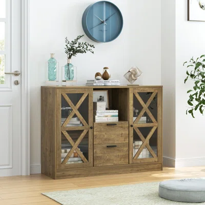Tahaani 47.2" Wide 2 Drawer Sideboard