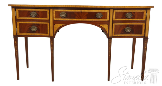 53814Ec Federal Style Satinwood Inlay Mahogany Sideboard