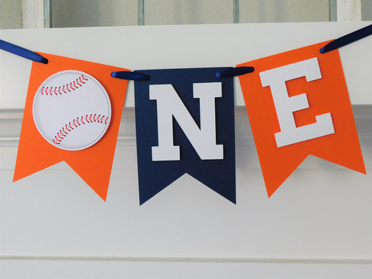 Baseball High Chair Banner, Party Decorations, Birthday Banner