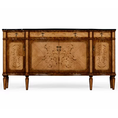 Versailles 72.75'' Wide 3 Drawer Acacia Sideboard