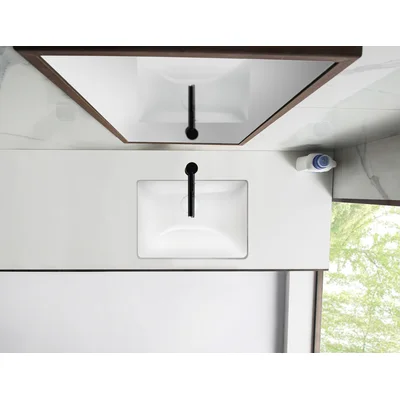 Forum Ceramic Rectangular Undermount Bathroom Sink with Overflow
