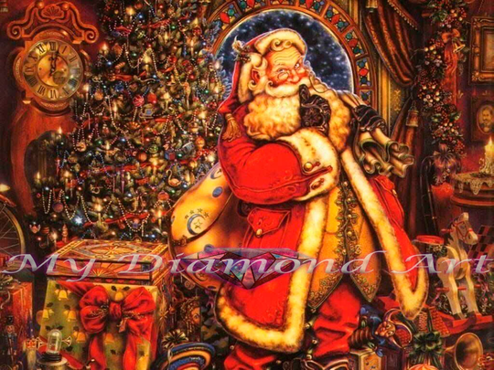5D Diy My Diamond Art | Secret Santa Painting Kit | New