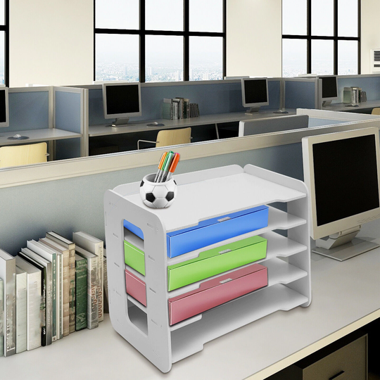 Office Desk Organizer Document Organizer with 5 Shelves