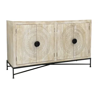 Senduk 4-door Carved Sideboard