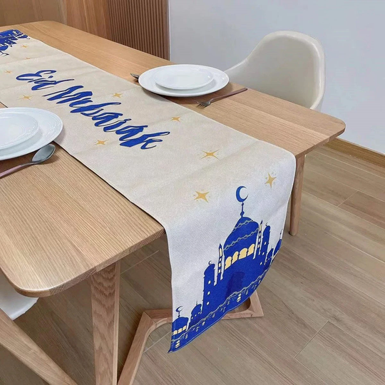 Eid Mubarak Table Runner | Ramadan Table Setting