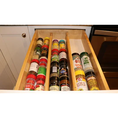 Bamboo Adjustable Drawer Divider Organizers - Spring Loaded, Stackable (6-Pack)