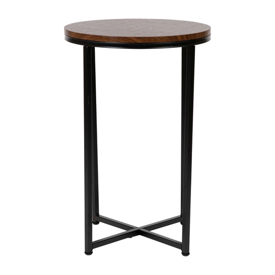 Hampstead Collection End Table - Modern Walnut Finish Accent Table