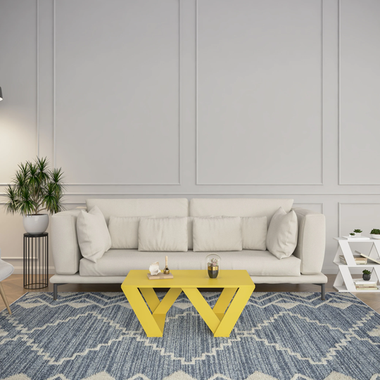 Cole Modern Geometric Coffee Table